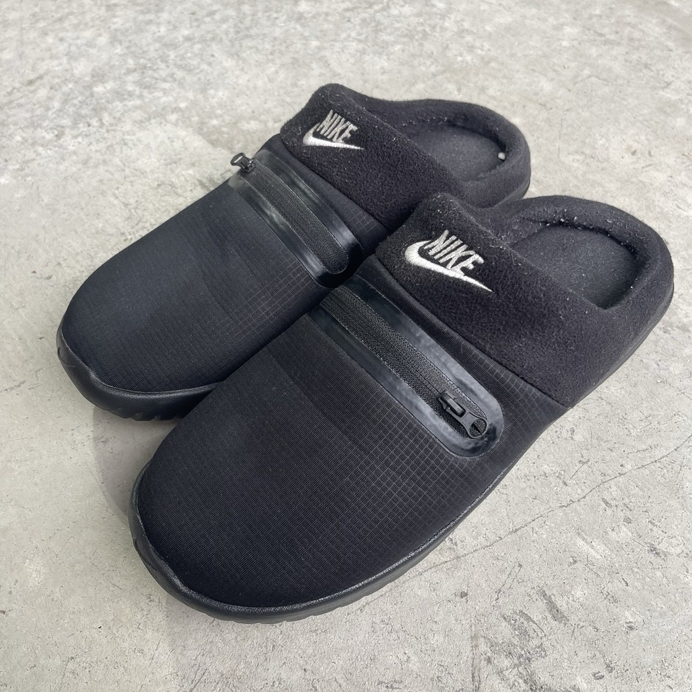 Nike Burrow Slide Slippers Men's 10 Black Comfort Casual Lighweight Winter